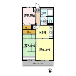 グリーンパールＡ棟の物件間取画像